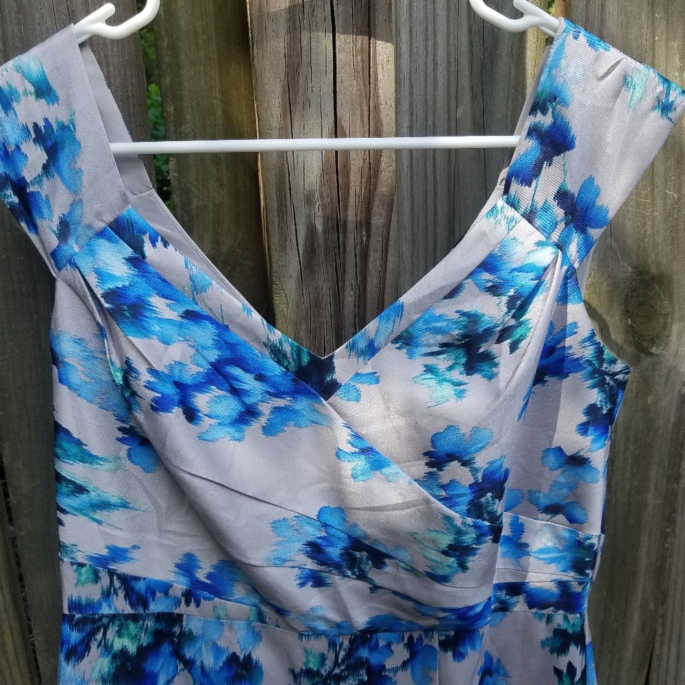 Floral party cocktail dress